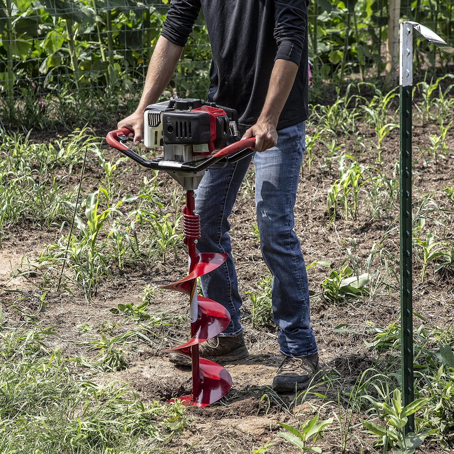 Earthquake EA4F 4-Inch Diameter 36-Inch Long Earth Auger with Fishtail Point