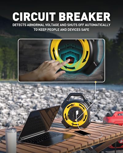 ERAYAK 4500PDM SuperPower Bundle: Inverter Generator + 25FT Retractable Cord Reel - Ultimate Heavy-Duty Power Solution