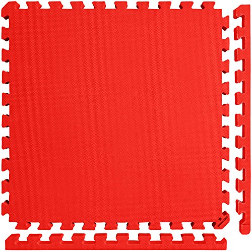 Meister X-THICK 1.5" Interlocking EVA Foam Mats - 2X Cushion for Wrestling, MMA Takedowns & Gymnastics - 2'x2' Tiles
