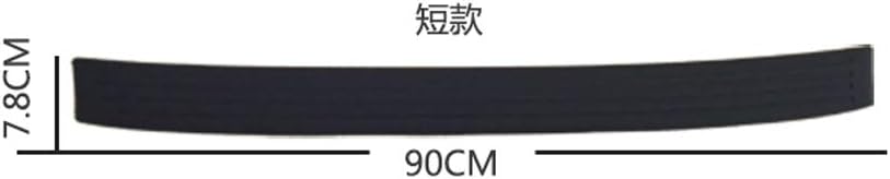 Rear Bumper Protector Guard Universal Black Rubber Scratch-Resistant Trunk Door Entry Guards Accessory Trim Cover for SUV/Cars(35.8Inch) Pack of 2