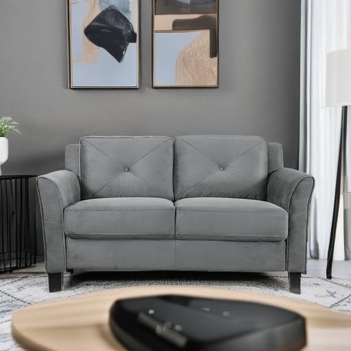 Lifestyle Solutions Harrington Loveseat, Black