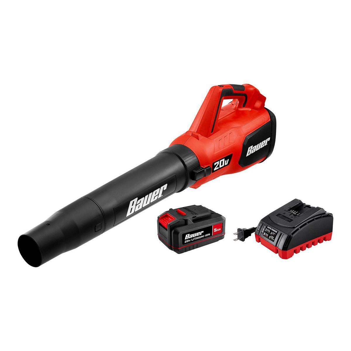 BAUER 20V Cordless, 96 MPH Jet Fan Blower Kit