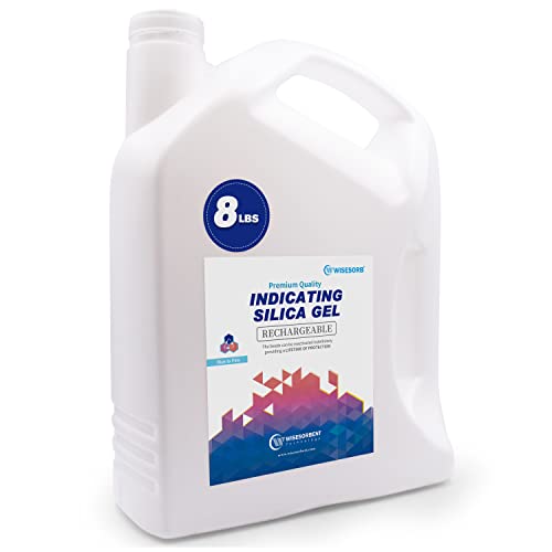 Wisesorb Indicating Silica Gel Beads (Blue to Pink), Reusable Dessicant Dehumidifiers Desiccant Moisture Absorbers