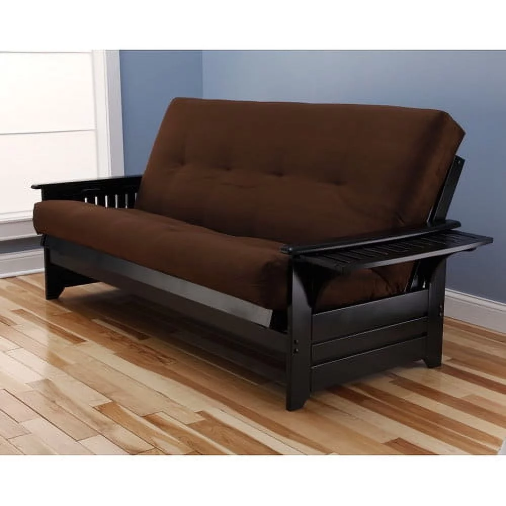 Kodiak Furniture Phoenix Futon with Fabric Mattress in Light Brown/Butternut