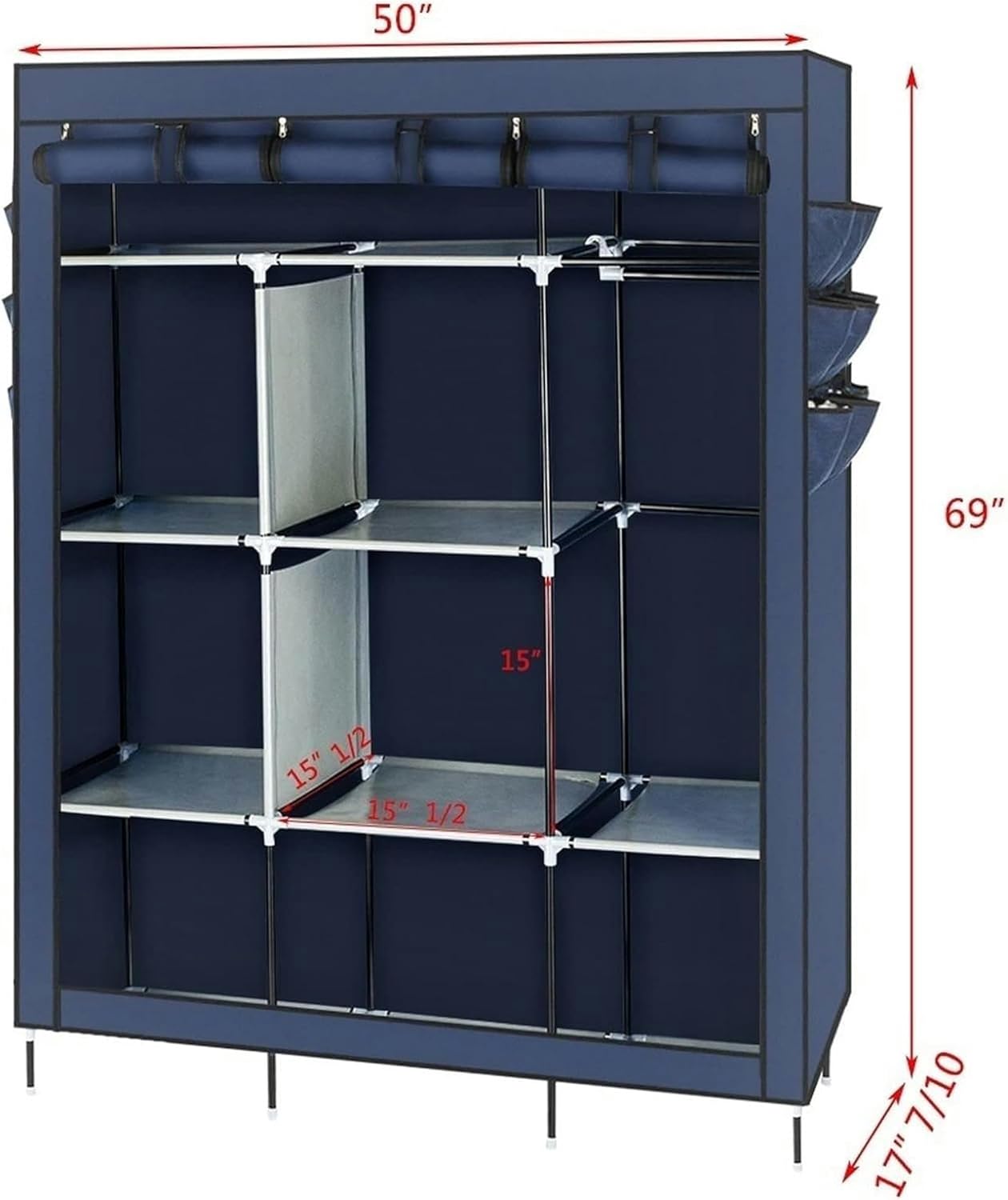 Assemble Wardrobe Multifunctional Wardrobe Organizer Wardrobe Portable Hanger Wardrobe Shelf Non Woven Bedroom Hanging Wardrobe Wardrobe Combined