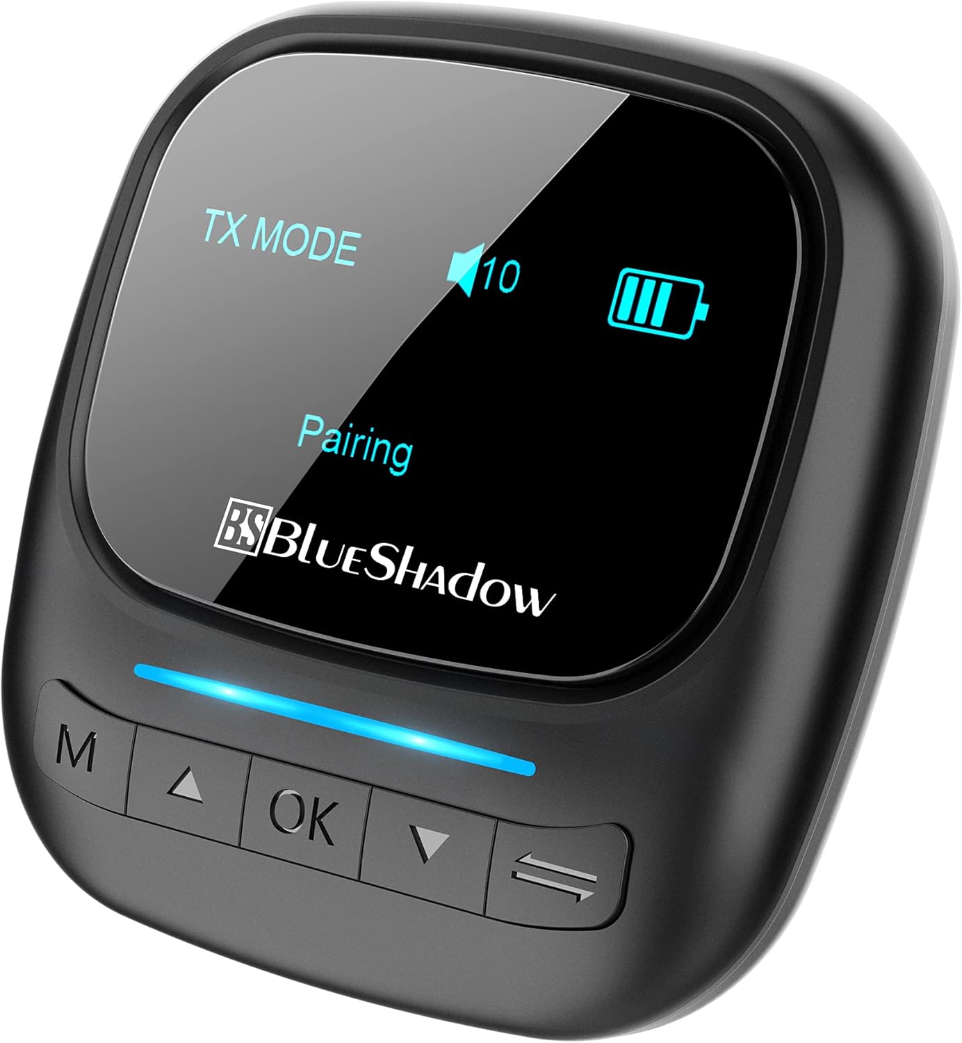Bluetooth 5.0 Transmitter Receiver for TV PC, 2-in-1 Wireless Bluetooth Adapter with Display Screen