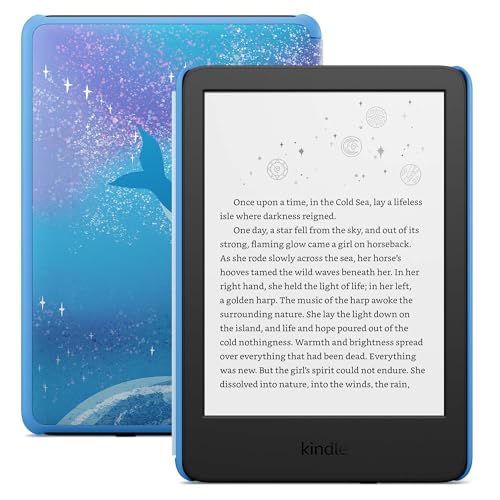 Amazon Kindle Kids 16GB (newest model) - If it breaks, we will replace it, includes ad-free books and cover, with glare-free display
