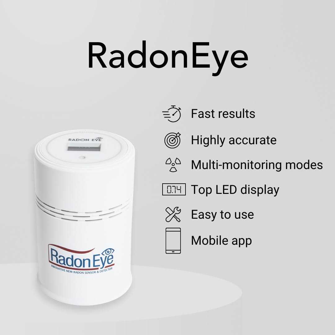 RadonEye Smart Home Radon Gas Detector, Fast and Accurate by Ecosense - Shop Hardware Tools Online Store