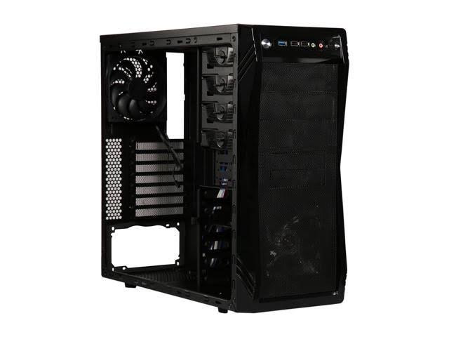 Rosewill Challenger ATX Mid-Tower 3X Fans Blue LED Gaming PC Case