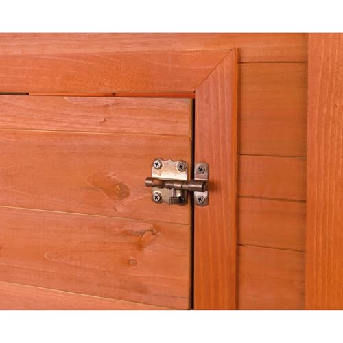 TRIXIE Natura Duck Coop &ndash; Wooden Duck House for Free Roaming Ducks &ndash; Chicken Crate Suitable for Quails and Other Poultry &ndash; in Brown