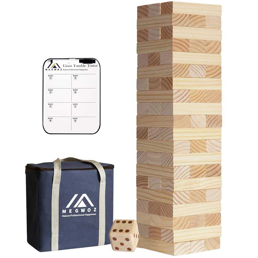 Megwoz Giant Tumble Tower Game Stacking Indoor/Outdoor - Sports Supplies Online Store