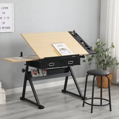 Height Adjustable Drafting Table Inbox Zero