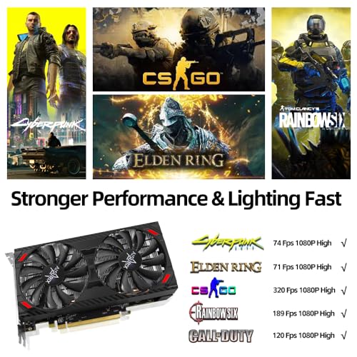RX 5500 XT 8gb GDDR6 Graphics Card,128 Bit, 2XDP, HDMI, PCI Express 4.0X8, 8pin with Fan Intelligent System