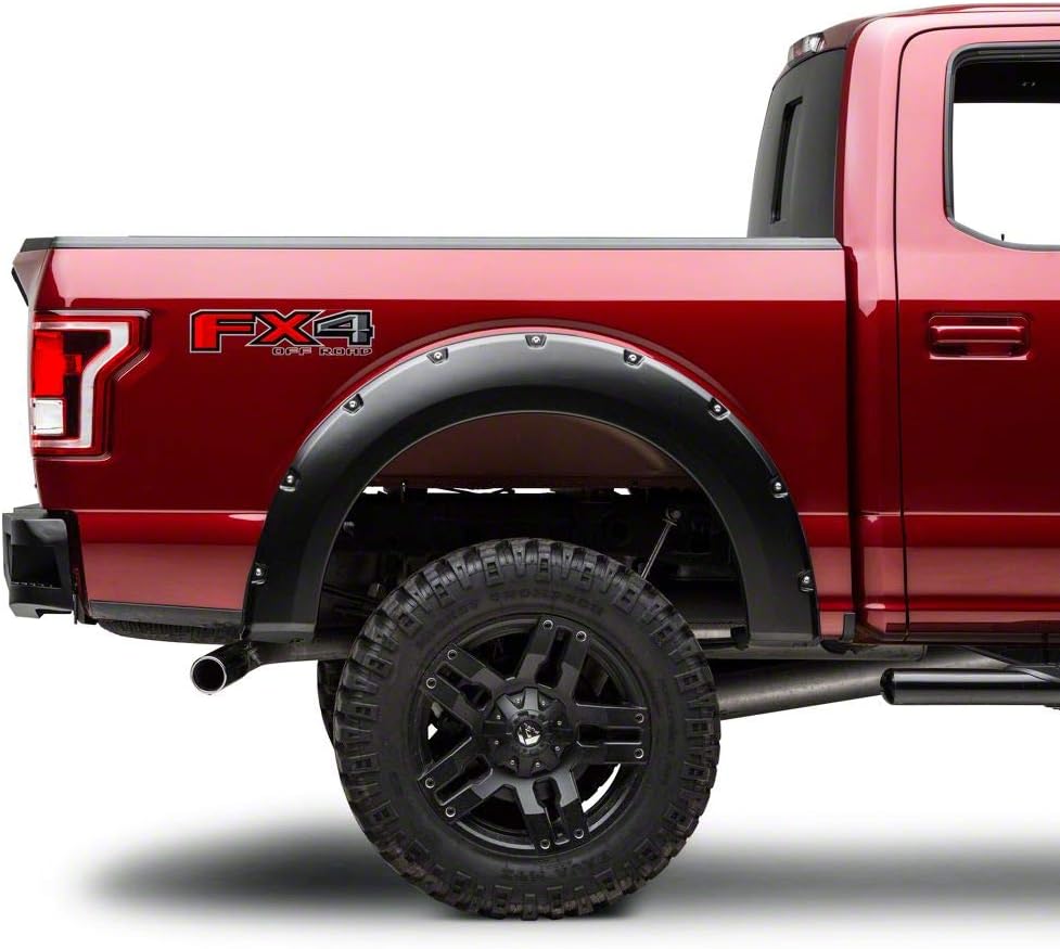 Barricade Extreme HD Rear Bumper with LED Fog Lights Compatible with Aftermarket Hitches Compatible with 15-20 F-150, Excluding Raptor