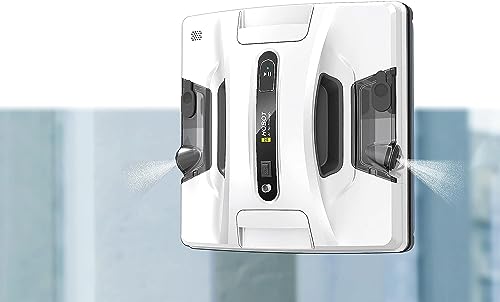 HOBOT-2S Window Cleaning Automatic Robot with Ultrasonic Water Spray, Intelligent Cleaning, AI Smart Route Plan, Dual Replaceable Water Tanks