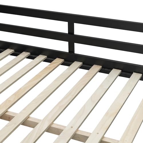 Gaming Bed with Desk,Wardrobe,Ample Storage Space,and RGB LED Light, Full Size Wood Loft Bed for Kids Bedroom (Cloud Blue/K)