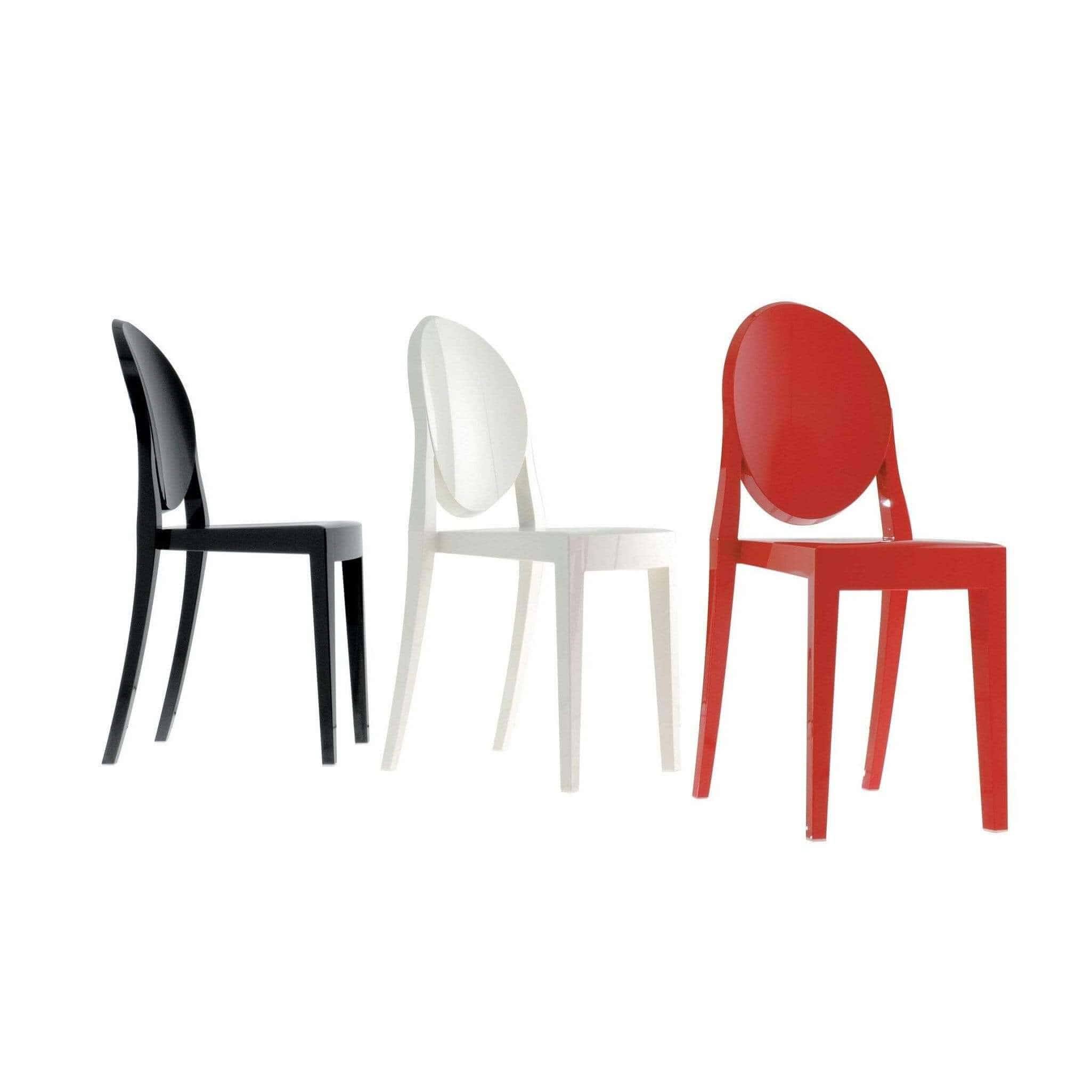 Kartell Victoria Ghost Chair Solid - Polycarbonate Black - 4857000000