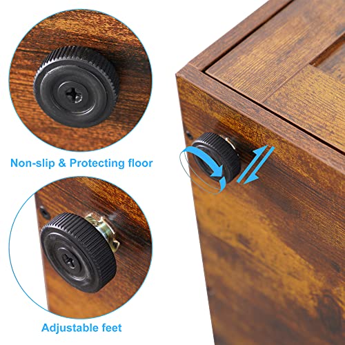 Hey-brother Cat Tree with XL Litter Box Enclosure, All-in-one Cat Tower for Indoor Cats with Large Hammock, Bed, Food Station, Scratching Posts