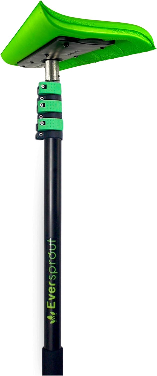 EVERSPROUT Never-Scratch SnowBuster 7-to-24 Foot (Up to 30 Ft Standing Reach) | Pre-Assembled Extendable Roof Rake for Snow Removal | Heavy-Duty