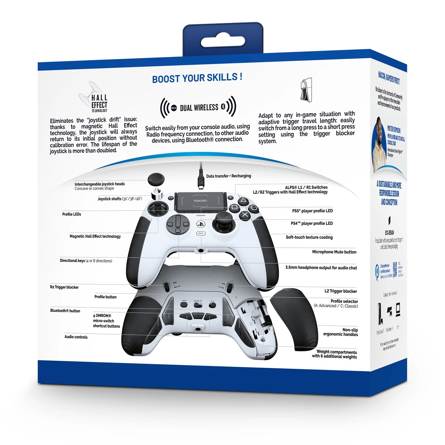 Nacon - Revolution 5 Wireless Controller - White - Radiant Selections