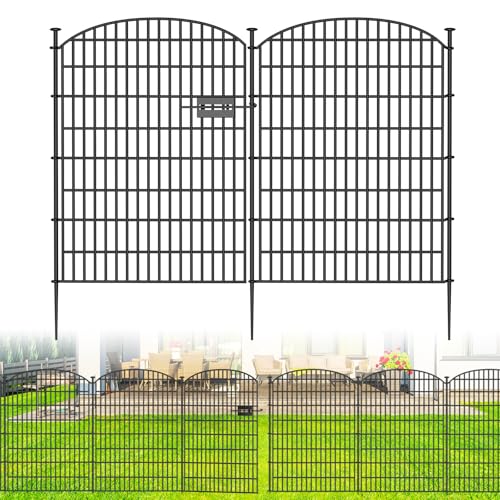 10 Panels No Dig Decorative Garden Fence - 40 in (H) x 23.6 ft (L)
