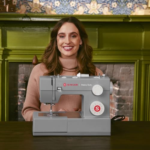 SINGER Heavy Duty 4452 High Speed Sewing Machine With Accessory Kit | Strong Motor with Enhanced Piercing Power, 110 Stitch Applications