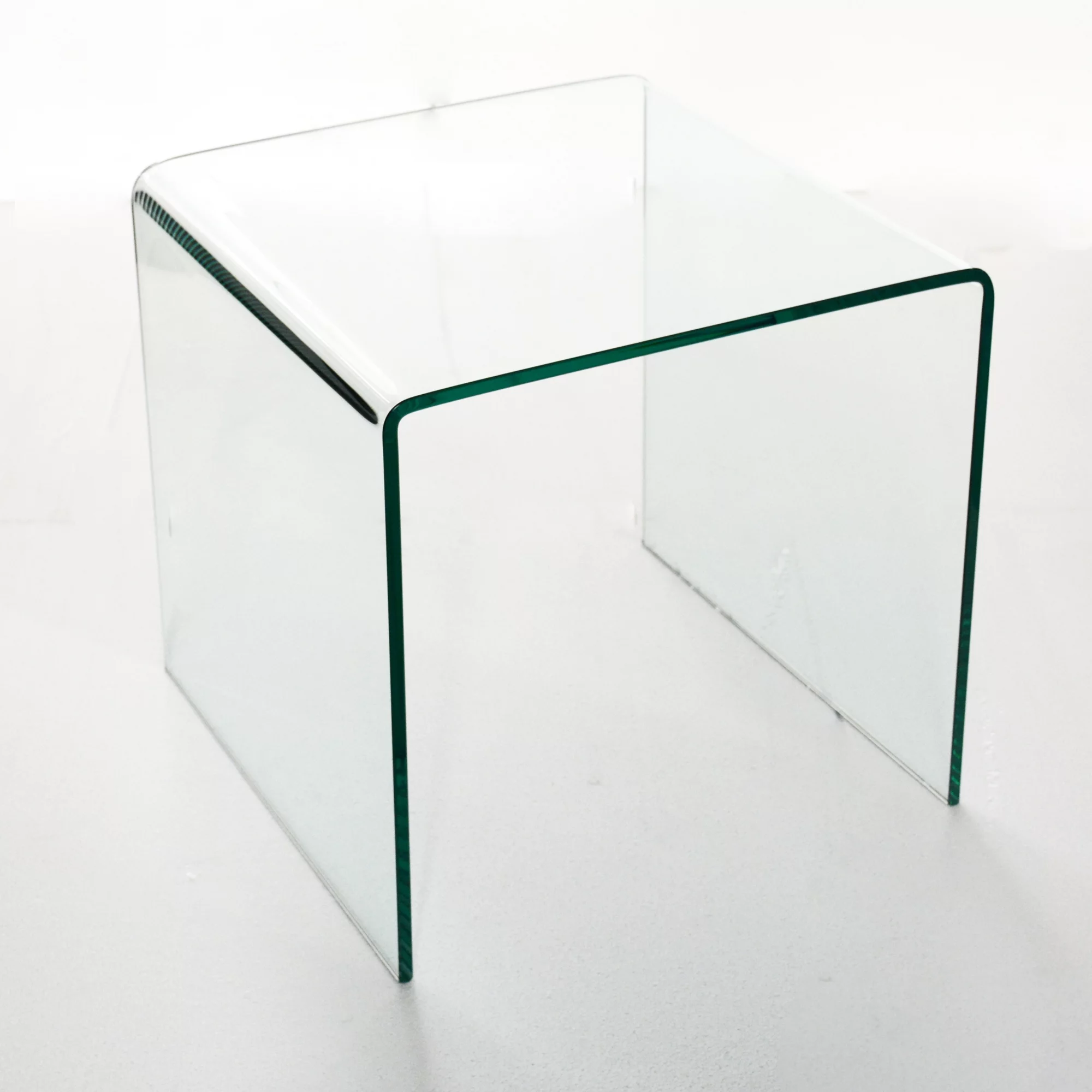Small Clear Glass Side & End Table, Tempered Glass End Table Small Coffee Table