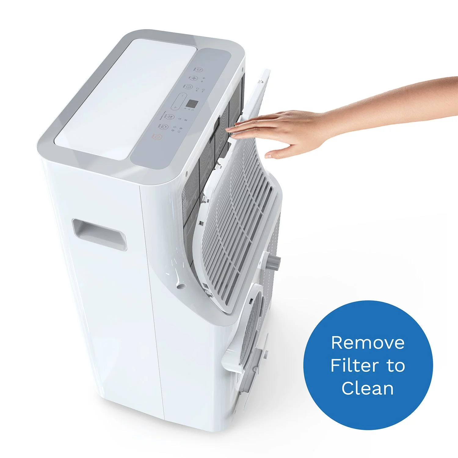 hOmelabs Portable Air Conditioner 12000 BTU - Cools Rooms up to 450 Sq. Ft. - Quiet AC Unit with Wheels