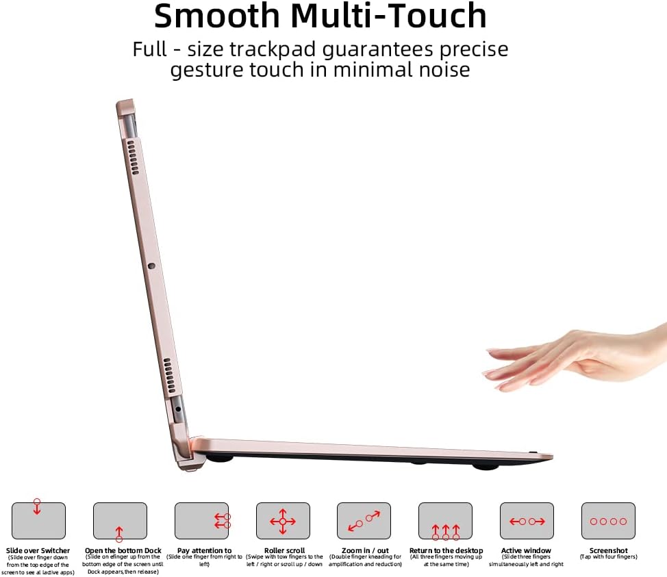 doqo Magnetic Keyboard Case for iPad Air 5th Generation(2022)/iPad Air 4th Generation(2020), iPad Pro 11 2018/2020/2021