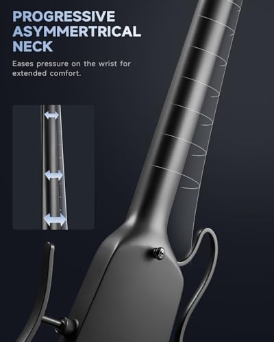 Donner HUSH-X Electric Guitar Kit - Featherlight Travel Guitar with Easy Assemble Stands, Great for Travel and Practice, Mahogany Solid Body, Gig Bag