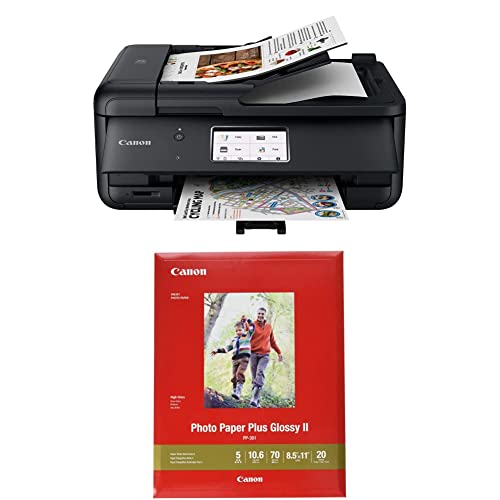 Canon PIXMA TR8620a - All-in-One Printer Home Office|Copier|Scanner|Fax|Auto Document Feeder | Photo, Document | Airprint (R), Android, Black
