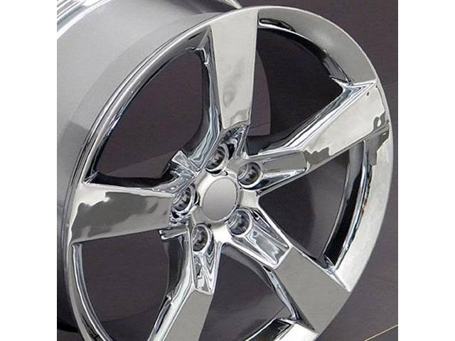 OE Wheels 20x9 Wheel Fits Camaro - SS Style Chrome Rim, Silver