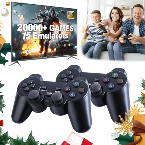Upgraded Retro Gaming Console, Nostalgia Stick Game with 15 Built-In Emulators, Over 20,000 Games, 4K HDMI Output