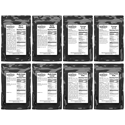 Heaven’s Harvest 25-Year Family Food Kit — Premium Emergency Food Supply. Freeze Dried Survival Food Kit + Water-Proof 25-Year Storage Bucket. MRE
