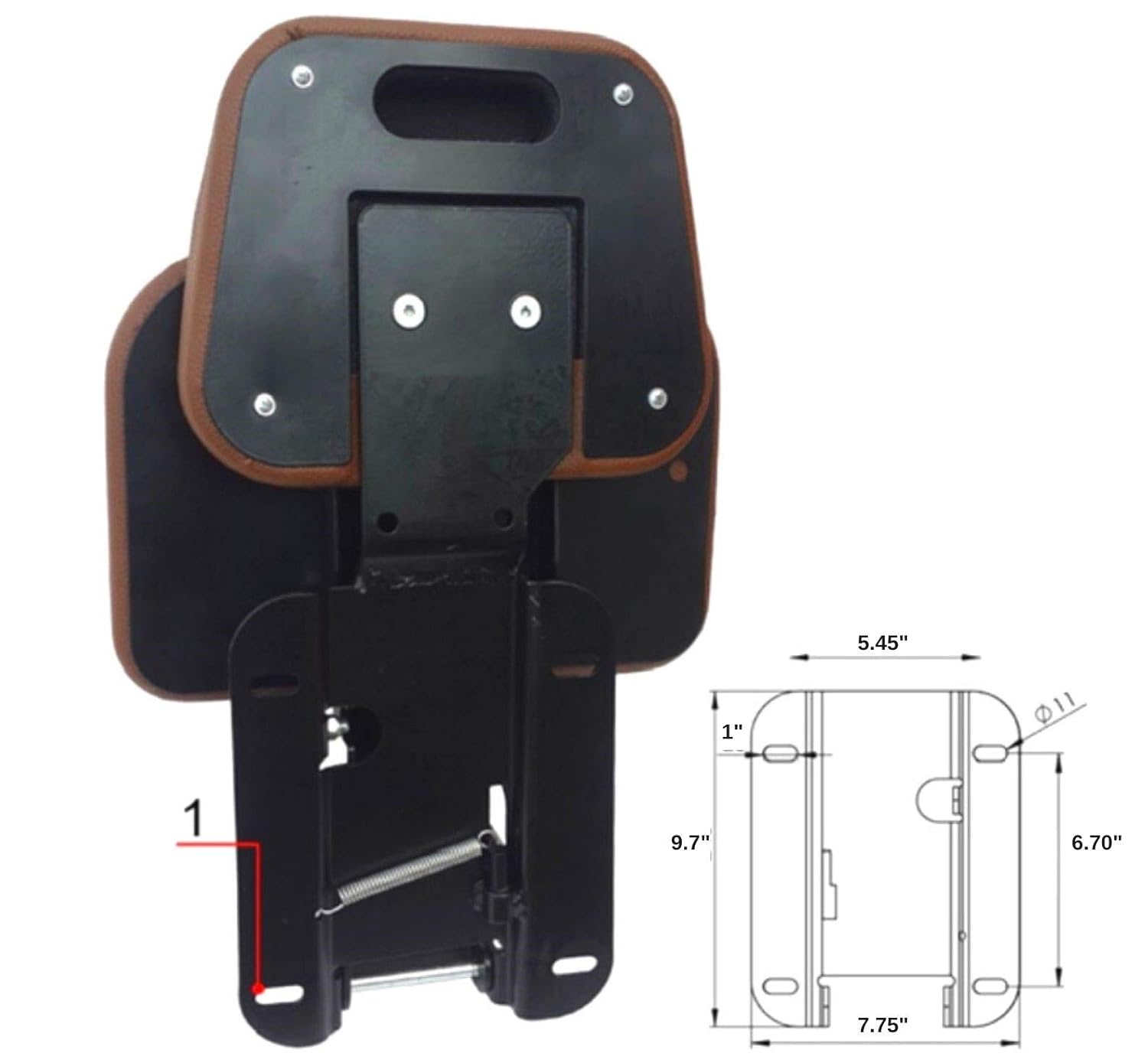 TRAC SEATS Buddy Seat Assembly Kit for John Deere AL173569 6200 6300 6400 6500 6110 6210 Tractor