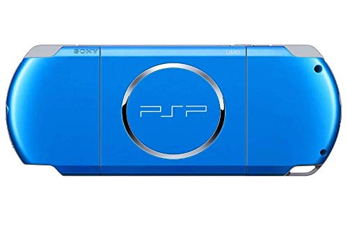 Sony PSP Slim and Lite 3000 Series Handheld Gaming Console with 2 Batteries and Memory Card (Blue) (Renewed)