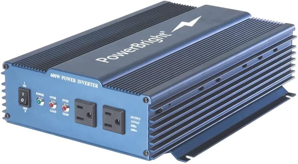 PowerBright 24 Volts Pure Sine Wave Power Inverter 300 Watt, True Sine Continuous 24 Volt DC to 120 Volt AC - Perfect for an Emergency, Hurricane