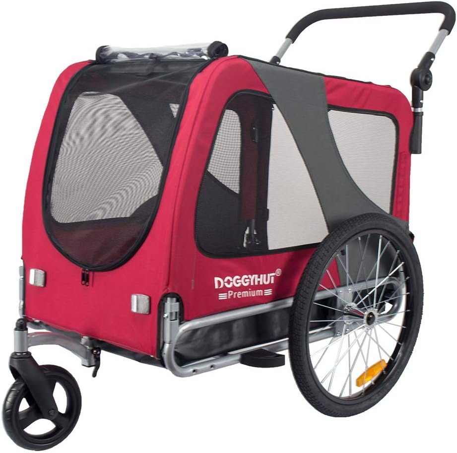 Doggyhut Premium Pet Bike Trailer & Stroller for Small,Medium or Large Dogs,Bicycle Carrier