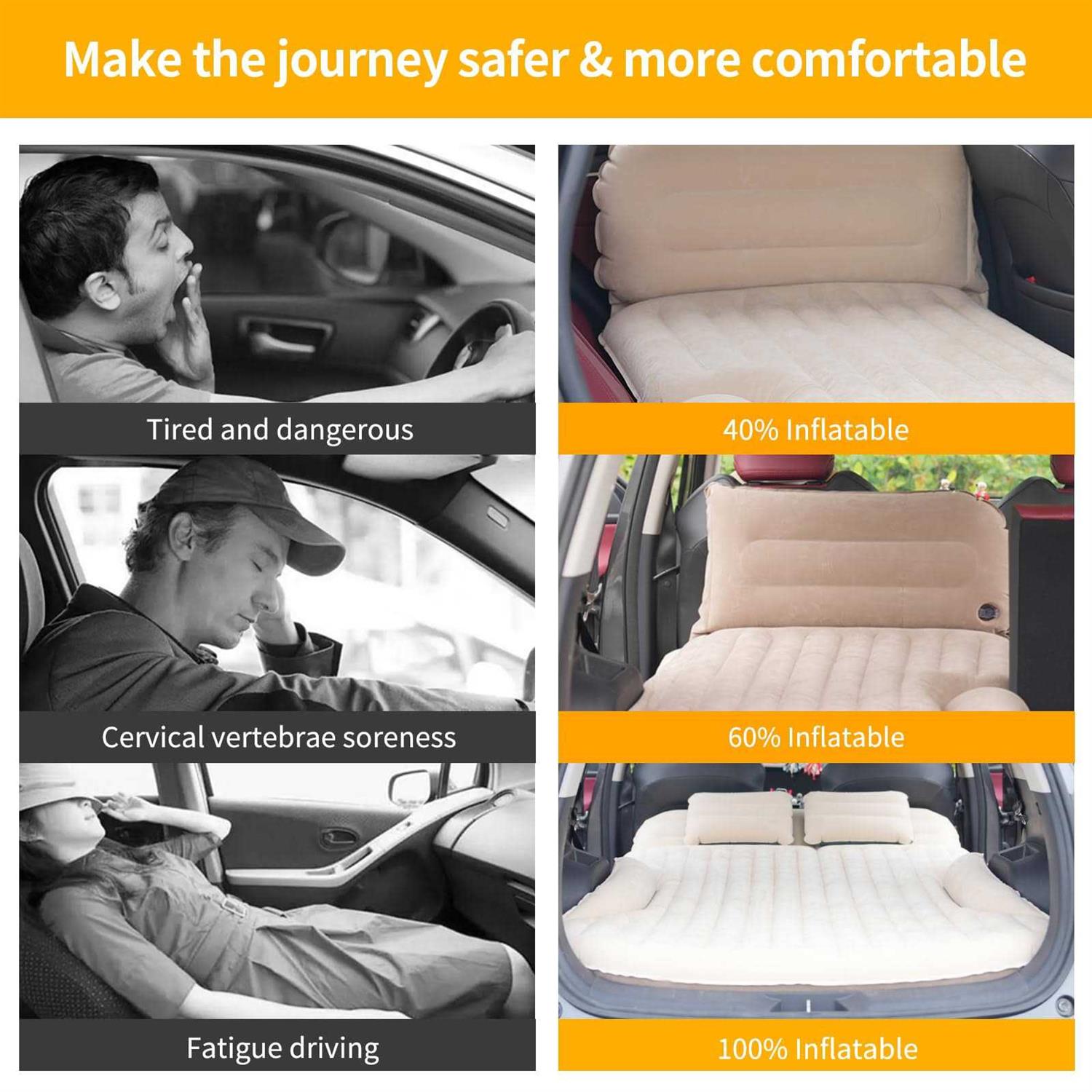 KMZ Air Mattress Thickened and Travel Camping Bed SUV - Sports Supplies Online Store