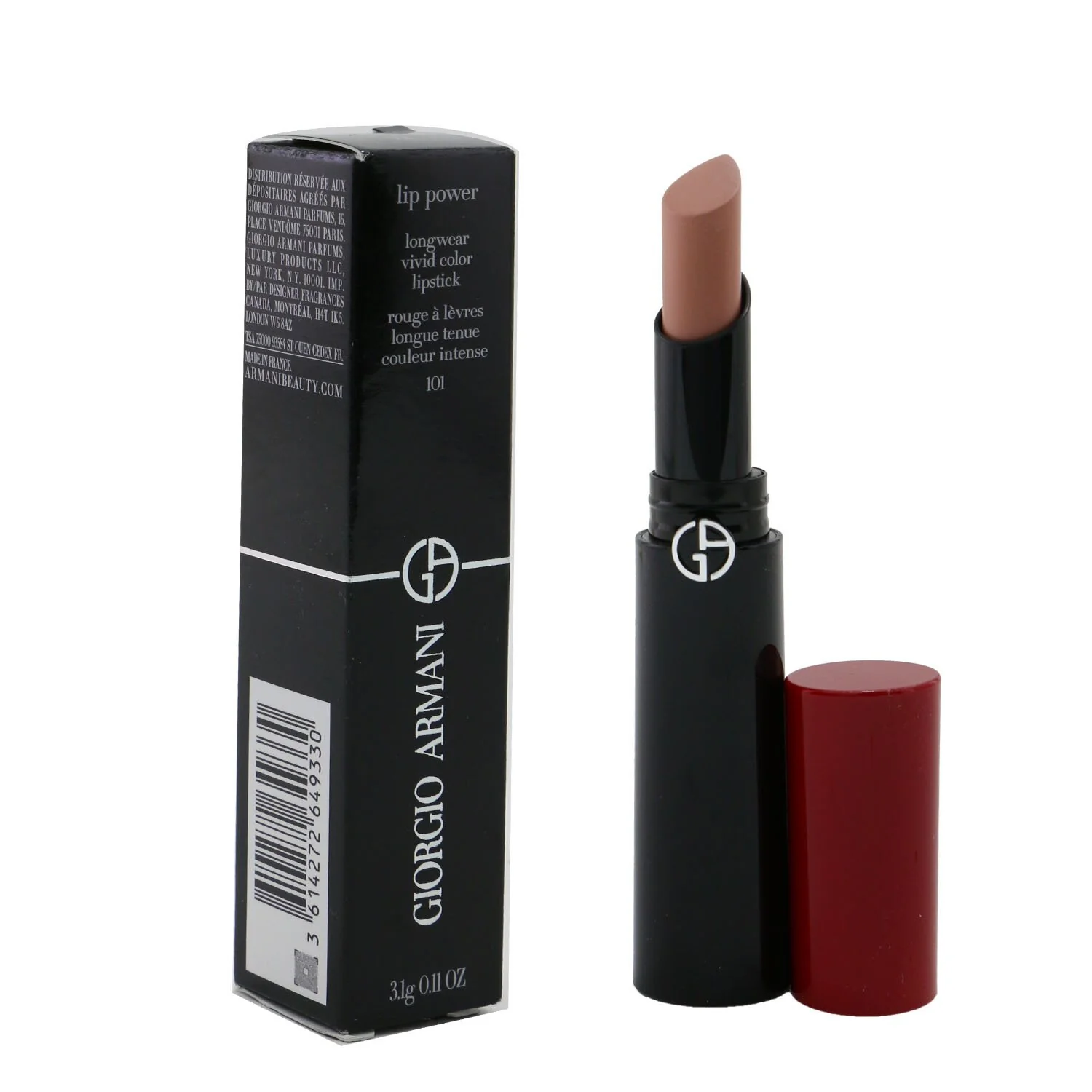 Giorgio Armani Lip Power Longwear Vivid Color Lipstick - # 404 Tempting  3.1g/0.11oz