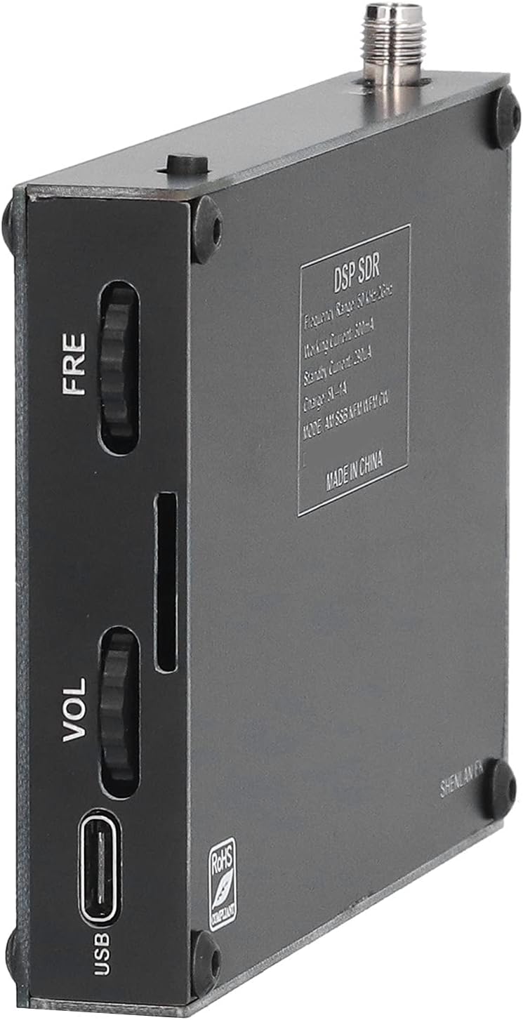 SDR Radio Receiver, Transmit Cat, IQ And Audio, 3.5inch IPS Display With Touch Screen, Support AM, SSB, NFM, WFM, CW Demodulation.