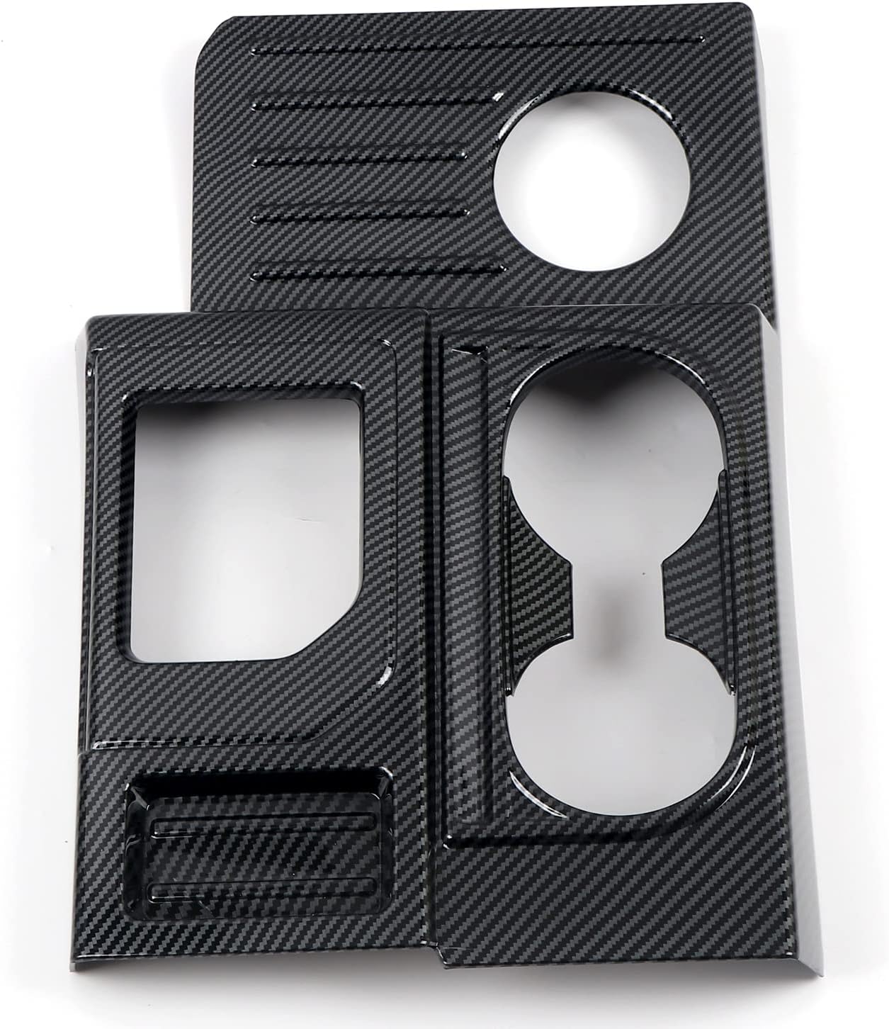HIGH FLYING for Toyota Tundra 2014-2021 Car Accessories ABS Carbon Fiber Grain Center Consoles A/C Air Outlet Vent Decor Cover Trim 3pcs (Not Fit RHD)