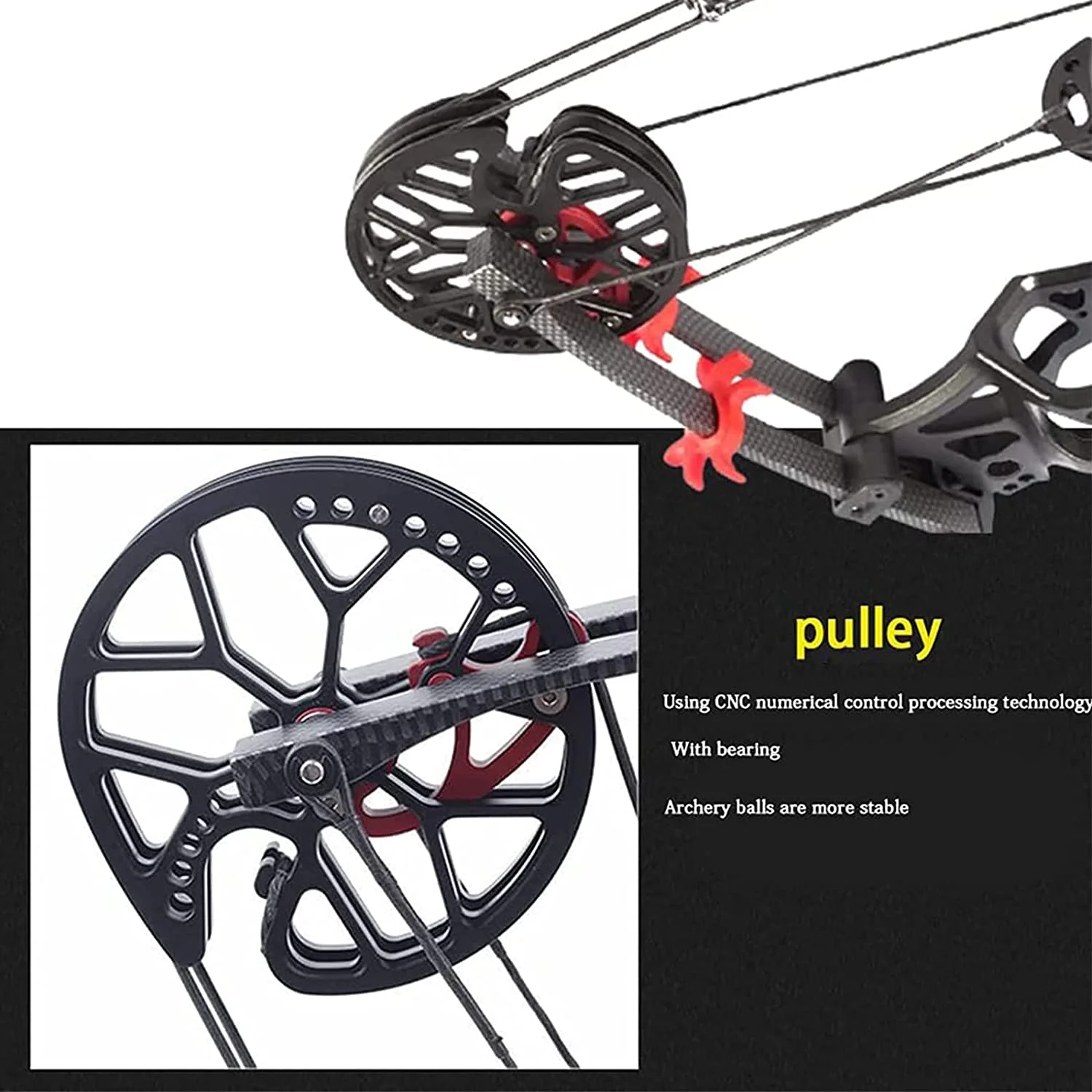 M109e Falcon Steel Ball Bow and Arrow Dual Purpose Composite Pulley Bow and Arrow 30-60 Pounds IBO 320fps Right Hand/Left Hand