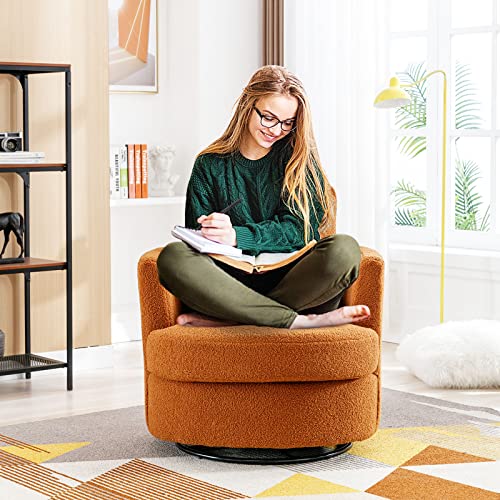 ODUWA Swivel Barrel Chair Set of 2