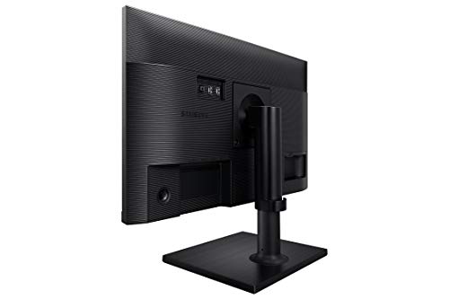 SAMSUNG FT45 Series 27-Inch FHD 1080p Computer Monitor, 75Hz, IPS Panel, HDMI, USB Hub, Height Adjustable Stand, 3 Yr WRNTY (LF27T450FQNXGO),Black