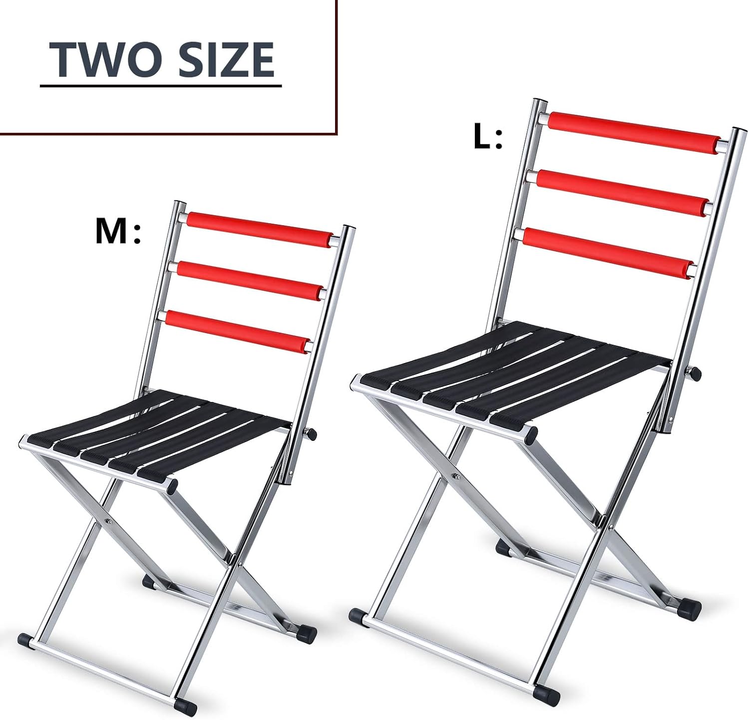 Fishing Chairs for Adults Portable Camping and Sports Chair with Light Weight Compact Size Outdoor Chairs (Medium)
