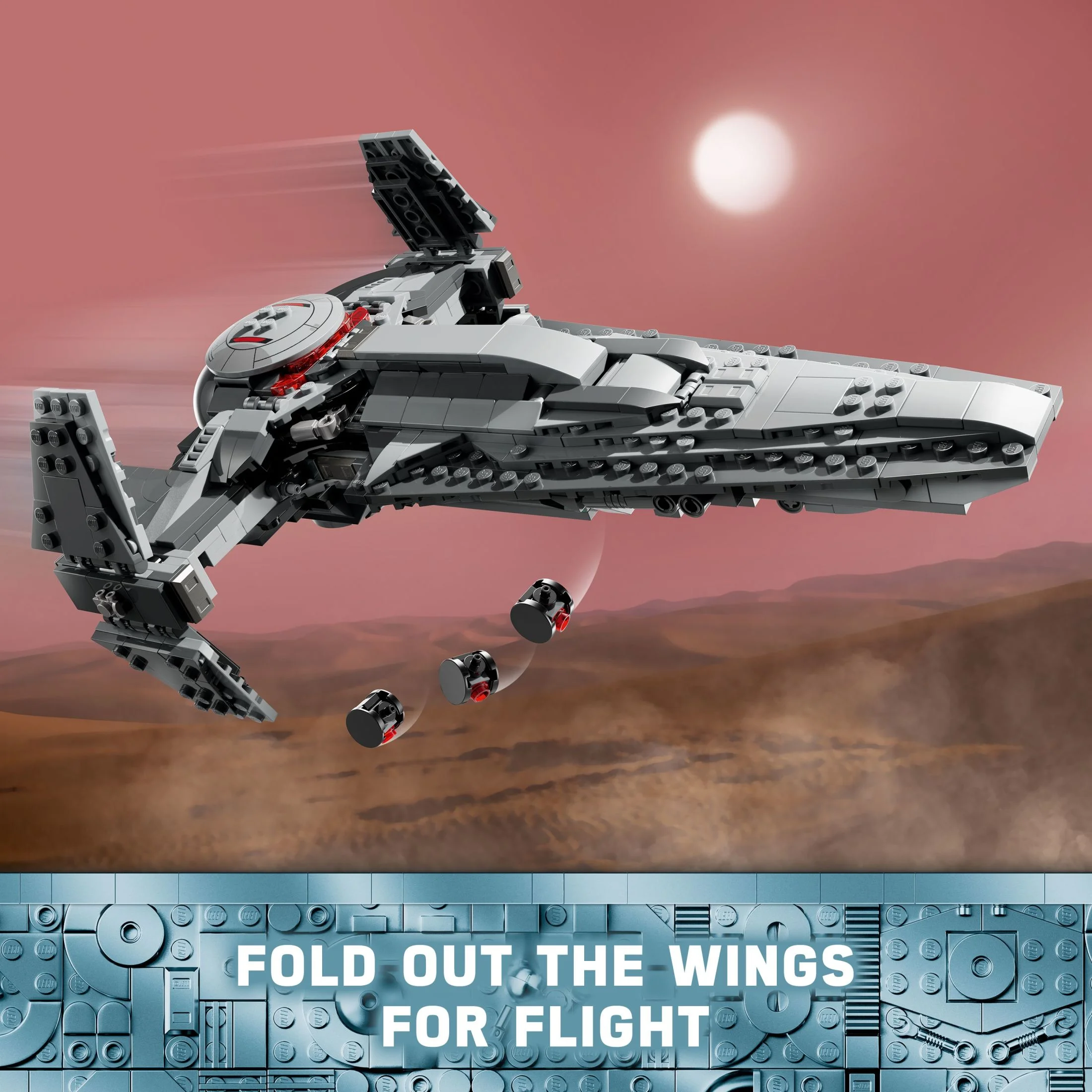 LEGO Star Wars: The Phantom Menace Darth Maul's Sith Infiltrator, Starship Toy, Includes Qui-Gon Jinn, Darth Maul, Anakin Skywalker