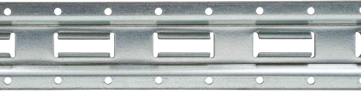 Mytee Products (4 Pack 5' Vertical E-Track Tie-Down Rail - Made in USA | High Strength Galvanized Steel, Bolt-On Tie Down Rail for Cargo on Pickups