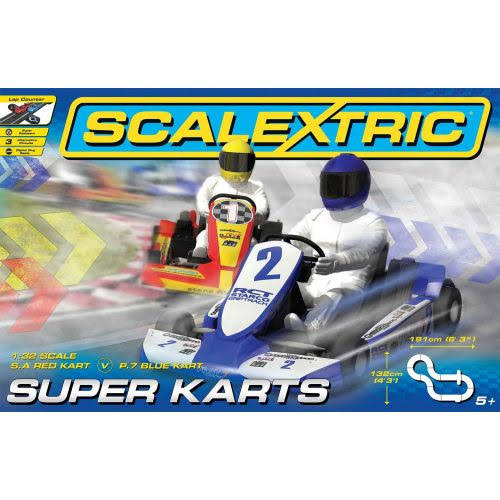 Scalextric Super Karts 1 32 Scale Slot Car Playset