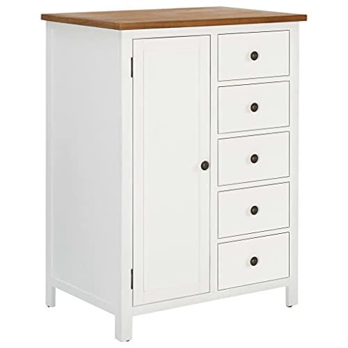 Wardrobe 29.9"x20.5"x41.3" Solid Oak Wood,Spacious Wooden Wardrobe with Hanging Rod and Drawers for Ample Storage Bedroom Furniture